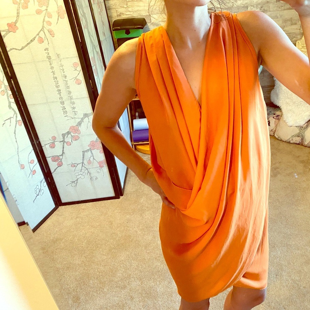 Orange toga dress